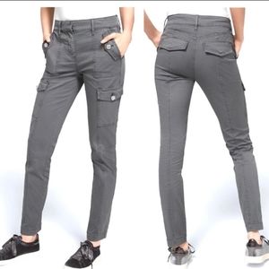 WHBM HIGH-RISE UTILITY SLIM ANKLE JEANS